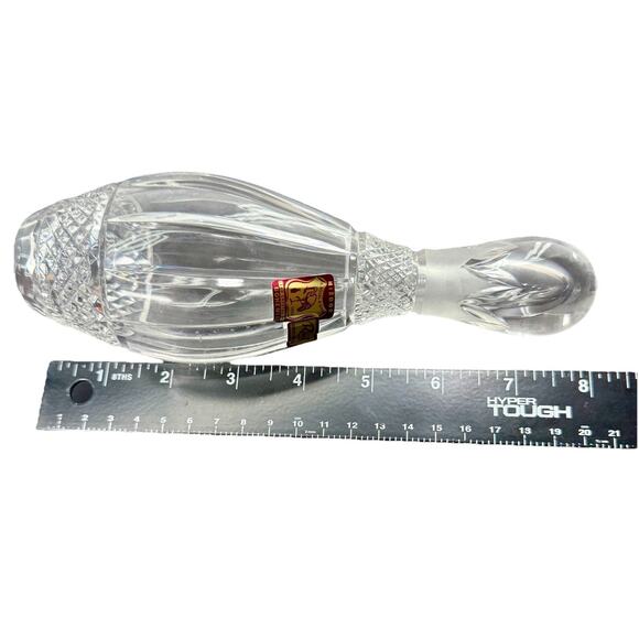 Rückl Bohemia Lead Crystal Bowling Pin Sculpture 8" Czech Republic - Picture 8 of 8